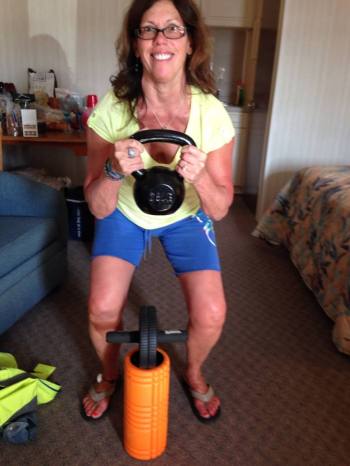 Kettlebells on a Road Trip to the Jersey Shore